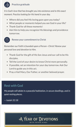 Night Prayer email for April 29th
